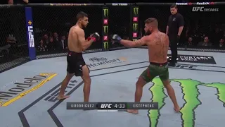 Yair Rodriguez Nearly TKO's Jeremy Stephens with kicks (Highlights)