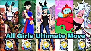 GIRLS ALL ULTIMATE MOVE!!🔥 IN DRAGON BALL LEGENDS