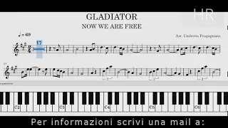 Il Gladiatore  - Now we are free (Base Strumentale+Spartito+ Note Tastiera) NO Guida Melodica