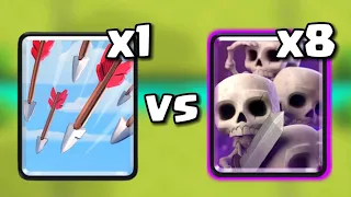 Can 1 Arrows defeat 8x Skeleton Army