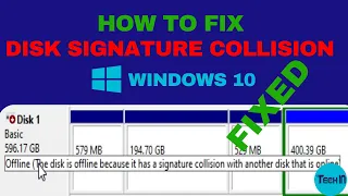 [How to FIX] Disk signature collision on Windows 10 After Cloning