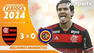 FLAMENGO 3 X 0 MADUREIRA | MELHORES MOMENTOS | CAMPEONATO CARIOCA 2024 | ge.globo