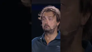 Leconte makes SHEEP NOISES on court! 🐑