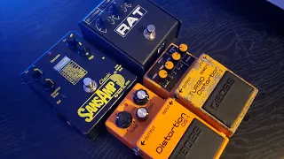 Nirvana Tone: Boss DS-1 VS DS-2 VS SansAmp Classic VS ProCo Rat Pedal Shootout {Kurt Cobain Riffs}