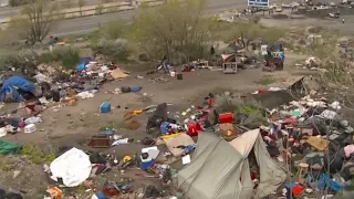 Salt Lake City homeless camp cleanup