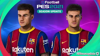 PES 2021/PES 2020 Faces Philippe Coutinho by Lucas