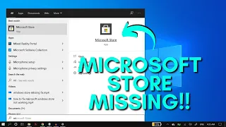 How To Fix Microsoft Store Missing on Windows 10 Problem