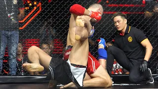Bị Lý Văn Huỳnh knockdown choáng váng nhưng võ sĩ Nga lật kèo ngoạn mục | Chung kết MMA hạng 77kg