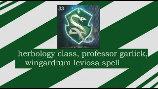 PS4/5 Hogwarts Legacy 🐍 Slytherin 33 - wingardium leviosa spell, herbology class, prof. garlick