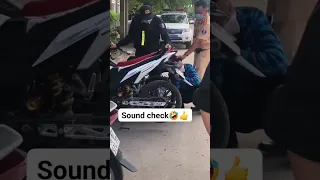 funny prank punishment police loud open pipe motorcycle CTTO to the owner 🤣