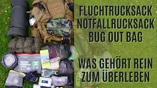 Fluchtrucksack packen - Notgepäck für Krise oder Blackout - Mehrere Tage überleben im Freien (B.O.B)