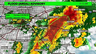 Live Weather Update | Meteorologist Pat Cavlin tracks rain timeline across Houston area