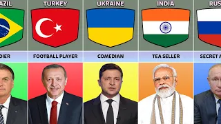 World Leaders Original Jobs From Different Countries