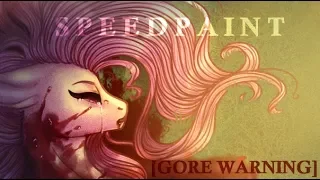 [GORE/13+] Fluttershy's Death [MLP Speedpaint]