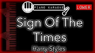 Sign Of The Times (LOWER -3) - Harry Styles - Piano Karaoke