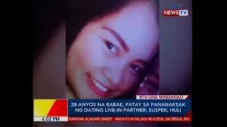 BP: 28-anyos na babae, patay sa pananaksak ng dating live-in partner; suspek, huli