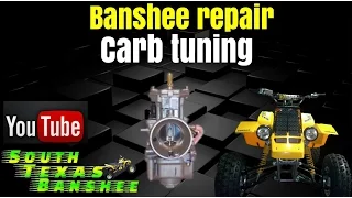 Banshee (stock) carb tuning, air mixture, synch and idle adjustment