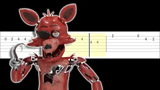 Foxy Singing Sea Shanty - Five Nights At Freddy's (Easy Guitar Tabs Tutorial)