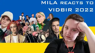 UKRAINE VIDBIR 2022 Eurovision Reaction || Mila Reacts to Eurovision