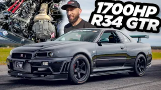 1744HP R34 GTR "RHM" - The CRAZIEST R34 GTR EVER?! (3.4L Stroker - 88MM Turbo - Sequential)