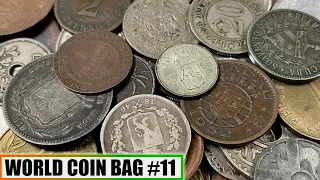 RARE & COLLECTIBLE 1800s SILVER + COPPER: Old Coins Found In World Coin Bag Search - Bag #11