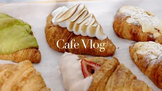 CAFE/BAKERY VLOG Vo.25 | March Cafe Vlog | We Have Croissants! | 蛋糕店日常