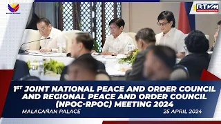 1st Joint National Peace and Order Council and Regional Peace and Order Council (NPOC-RPOC) Meeting