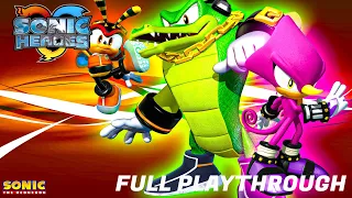 Sonic Heroes HD REMASTERED - FULL PLAYTHROUGH ( NO COMMENTARY ) | TEAM CHAOTIX STORY