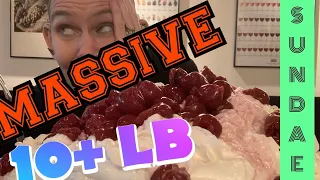 MASSIVE 10+ LB ICE CREAM SUNDAE CHALLENGE ~ GIRLS VS FOOD ~ SWEET TOOTH  CHALLENGE ~ BRAIN FREEZE 🥶