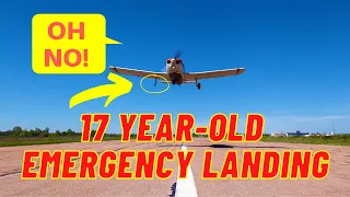 Student Pilot Emergency Landing With Gear Issue | 17-Year-old Student Pilot Solo