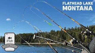 Late fall lake trout fishing on Flathead Lake near Kalispell, Montana. iFish Chronicles - Episode 23