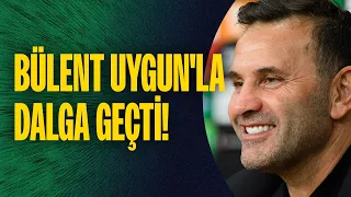 Okan Buruk, soru almadan kaçan Bülent Uygun'la dalga geçti! "Çok rahat maç oldu!" dedi.