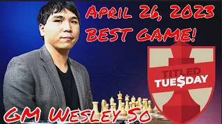 ANG PINANG SANGGA NI GM WESLEY SO SA LONDON NI GM GUPTA! Titled Tuesday April 26, 2023