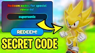 SECRET CODE TO GET SUPER SONIC GOLDEN IN SONIC SPEED SIMULATOR -  Roblox