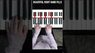 Learn this beautiful piano fill in less than 1 minute 🎹❤️ #shorts