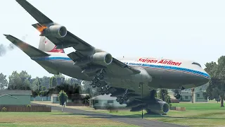 Amazing B747 Pilot Did This Landing To Save 400 Passengers Lives | XP11