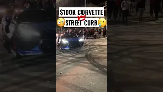 GUY DESTROYS HIS BRAND NEW CORVETTE ON THE FIRST DAY! 🤯 #shorts