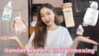 UNBOXING MY GENDER REVEAL PARTY GIFTS | Baby Shower/Gender Reveal Gift Ideas & Baby Necessities 2022