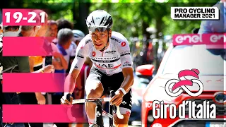 GIRO D'ITALIA 2022 - ETAPAS 19 A 21 | PRO CYCLING MANAGER 2021