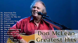 Don Mclean Greatest Hits - Best Of Don Mclean Songs - Don Mclean Top Songs Full Album