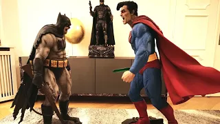Detailed review of the Dark Knight Returns Superman and Batman Statues by Prime 1 Studio