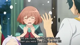 Papa is Satan 😂| funny moment of A devil is a part-timer season 2 #anime #trending