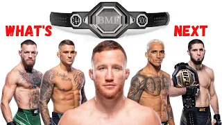 What does Justin Gaethje do next?