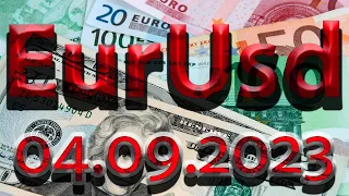 Курс евро доллар Eur Usd. Прогноз форекс 04.09.2023. Торговые рекомендации. Forex. Трейдинг с нуля.