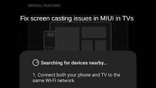 Fix screen casting issues in MIUI in TVs