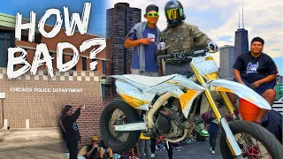 Chicago's MIGRANT CRISIS On My CRF450r