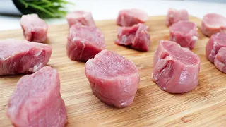 Eine Hausfrau aus Italien hat mir beigebracht, wie man Schweinefilet so zubereit! Sehr lecker! ASMR