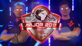 Gambit vs Astralis | Лучшие моменты | PGL Krakow Major 2017 | Полуфинал плей-офф