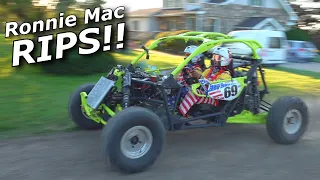 Ronnie Mac RACES the Can-Doo X2 two-stroke Maverick X3!!