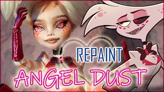 REPAINT! Angel Dust Hazbin Hotel Art Doll